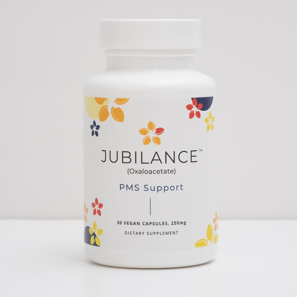 Jubilance PMS Support – Oxaloacetato para el Alivio del Síndrome Premenstrual