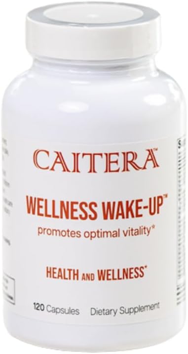 Wellness Wake-Up | 6 en 1 Suplemento Dietético para Hombres y Mujeres | Complejo de Vitaminas, Minerales, Enzimas y Probióticos | Vegano 120 Cápsulas