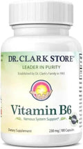 Dr. Clark Vitamin B6 Supplement, 230mg, 100 Cápsulas