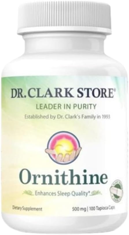 Dr. Clark L-Ornitina 500mg, 100 Cápsulas de Tapioca