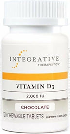 Integrative Therapeutics Vitamina D3 2000 UI - 120 Comprimidos Masticables Sabor Chocolate