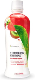 Youngevity Strawberry Kiwi-Mins Complejo Mineral Líquido de Origen Vegetal - 32oz (4 Paquetes)