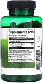 Swanson Pau d'Arco 500 mg, 100 Cápsulas