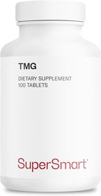 Supersmart TMG 2250 mg (Alta Potencia) - Trimetilglicina Betaína Anhidra - 100 Comprimidos