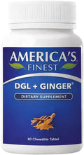 AFI DGL Plus Jengibre - 60 Comprimidos Masticables para la Salud Digestiva