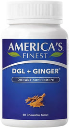AFI DGL Plus Jengibre - 60 Comprimidos Masticables para la Salud Digestiva
