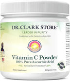 Dr. Clark Vitamina C en Polvo – Ácido Ascórbico Puro, 454 g