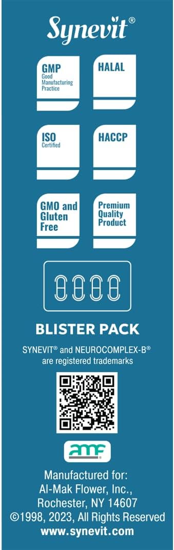 Neurocomplex-B® Slow-Release B Complex, Vegano, 60 Comprimidos