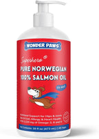Aceite de Salmón Premium para Perros – Aceite de Salmón Noruego Puro con Omega 3 EPA y DHA – 473ml