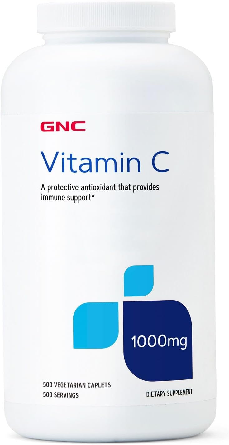 GNC Vitamina C 1000 mg – 500 Comprimidos Vegetarianos