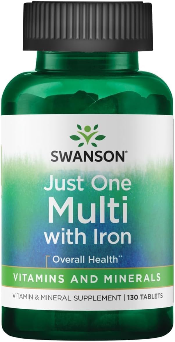 Swanson Century Formula Multivitamin with Iron, 130 Tablets