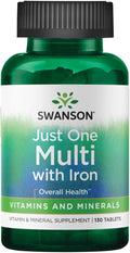 Swanson Century Formula Multivitamin with Iron, 130 Tablets