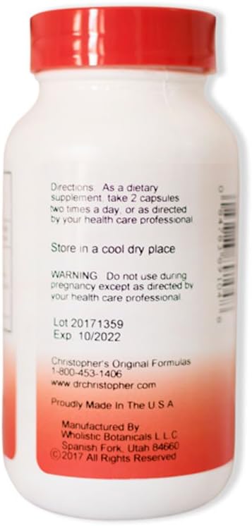 Dr. Christopher's Formulas Kidney Formula - 100 Cápsulas