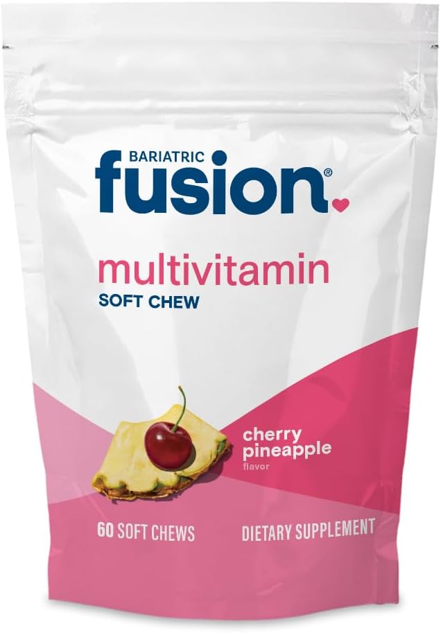 Bariatric Fusion Multivitamínico Masticable Bariátrico - Sabor Piña Cereza - 60 Unidades