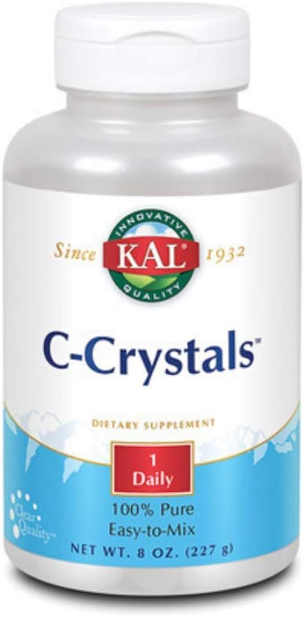 KAL Vitamina C Cristales Sin Sabor, 1250 mg, 227 g