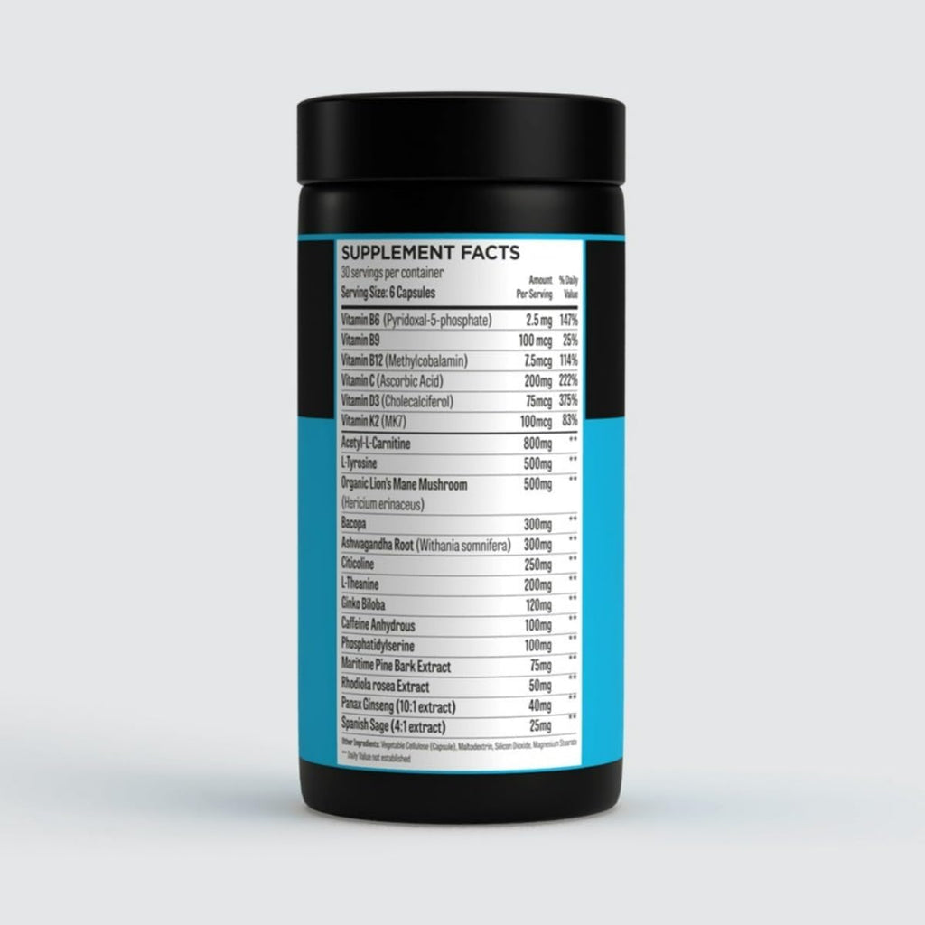 Hunter Focus - Suplemento Nootrópico Premium para Memoria y Concentración