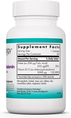 Nutricology B12 Adenosilcobalamina 3000 mcg - Comprimidos de Vitamina B12 Activa - Energía Mitocondrial y Apoyo Nervioso - Vegetariano - 60 Comprimidos
