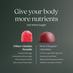 New Chapter Multivitamínico para Hombres en Gominolas, 57% Menos Azúcar, con Vitaminas C, D3 y Zinc, No-GMO, Sin Gluten, Sabor Baya-Cítrico, 75 Unidades