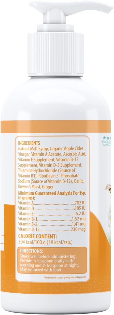 Health Extension Stress Supplement for Dogs, 8oz - Appetite & Energy Booster, Helps Prevent Hypoglycemia, Vitamin B Enriched