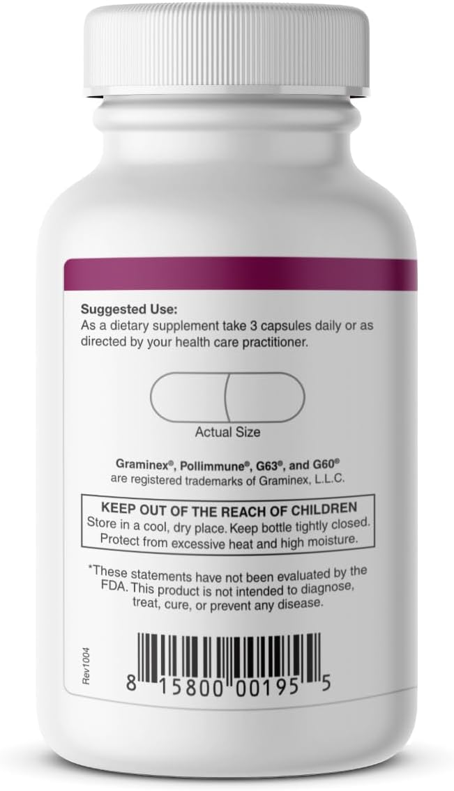 Graminex Pollimmune 500mg - 90 Cápsulas Vegetarianas