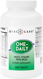 GeriCare One-Daily Multi-Vitamin con Hierro, 100 Comprimidos
