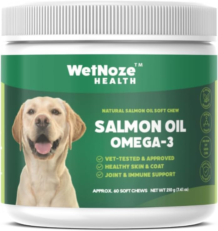 WNz Health Omega 3 Snacks for Dogs - Skin & Coat - 55 Count (227g)