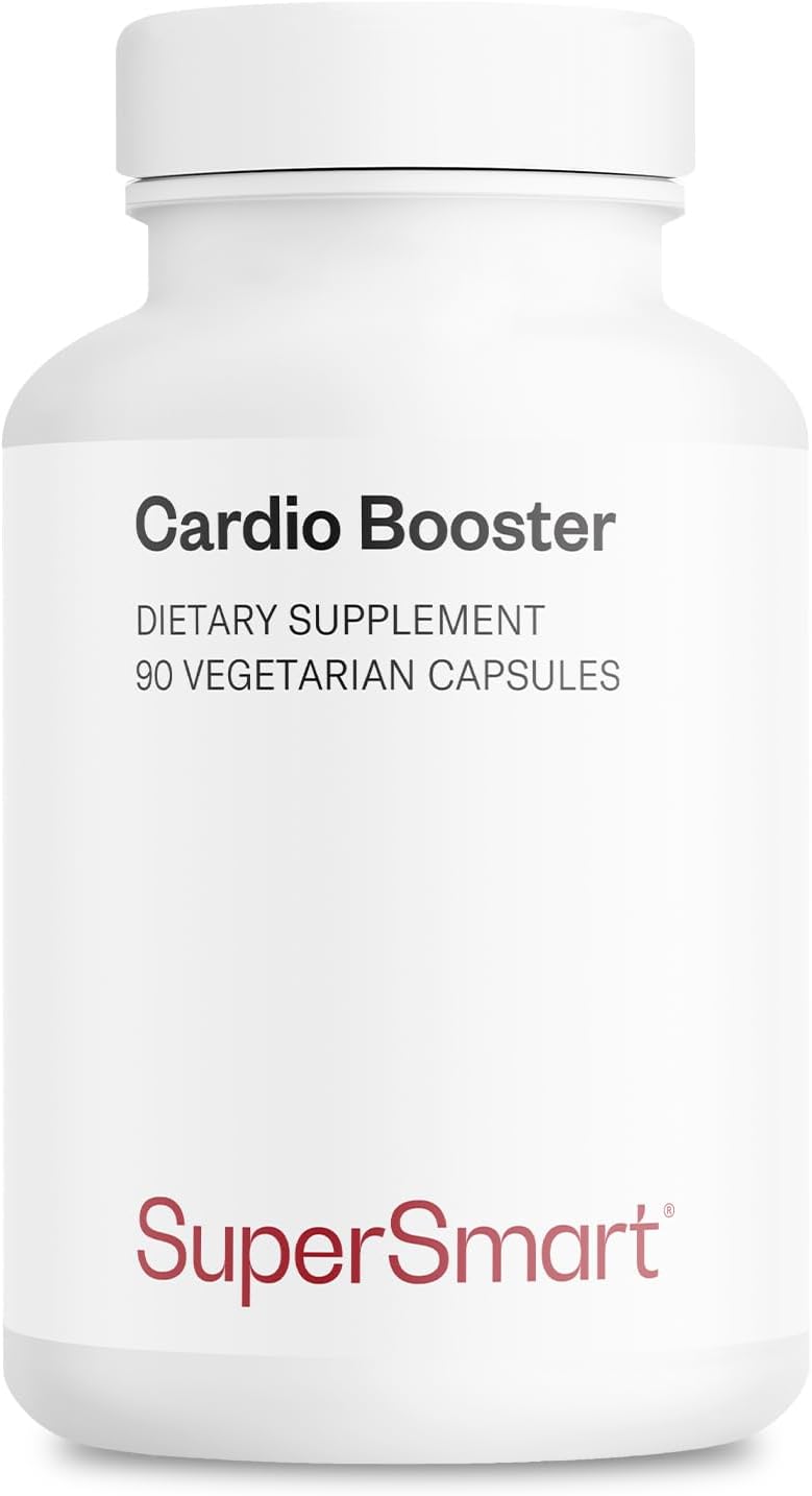 Supersmart Cardio Booster (Fórmula Avanzada) – con Taurina, CoQ10, Potasio y Fitoesteroles – 90 Cápsulas Vegetales
