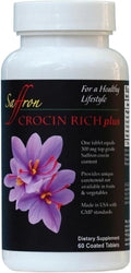 Crocin Rich Plus – Nootropic Supplement with High Crocin Content for Memory, Focus, and Cognitive Function, 60 Tablets