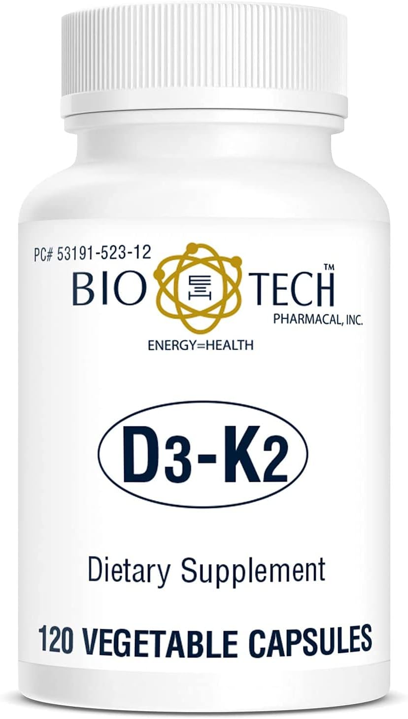 Bio-Tech D3-K2 120 Cápsulas Vegetales