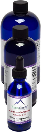 HoneyCombs Vitamin B12 Liquid Drops, 8 Fl Oz (237 ml) - Cianocobalamina