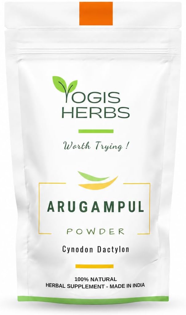 Polvo de Arugampul (Cynodon dactylon) - YOGIS HERBS - Hierba Tradicional Tamil