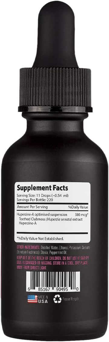 Lyfetrition Huperzina-A Suplemento Líquido 380 mcg, 4 Oz (118 ml), 220 Servicios
