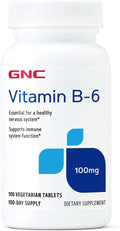 GNC Vitamina B-6 100 mg | 100 comprimidos