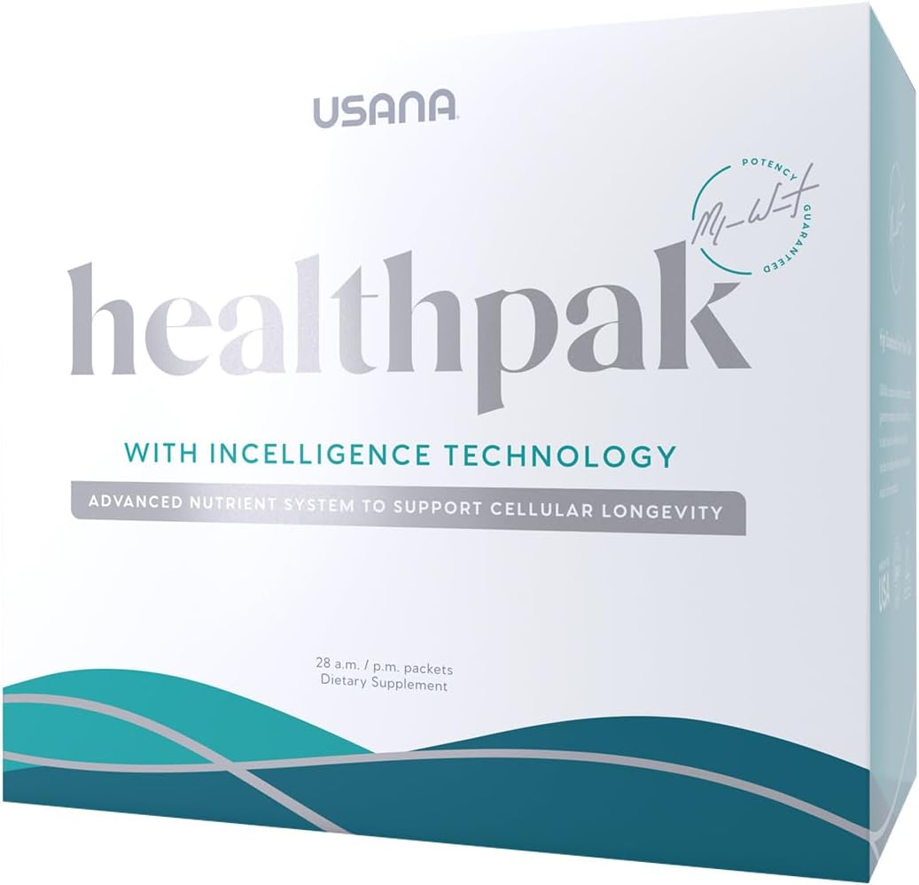 USANA HealthPak con Tecnología InCelligence - Paquetes diarios AM/PM - 56 sobres (28 días)