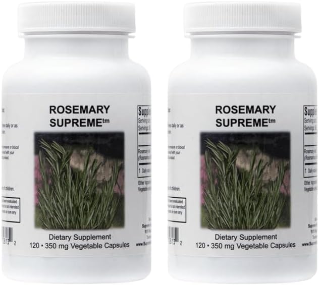 Supreme Nutrition Rosemary Supreme - 120 Cápsulas Vegetarianas de Romero Puro