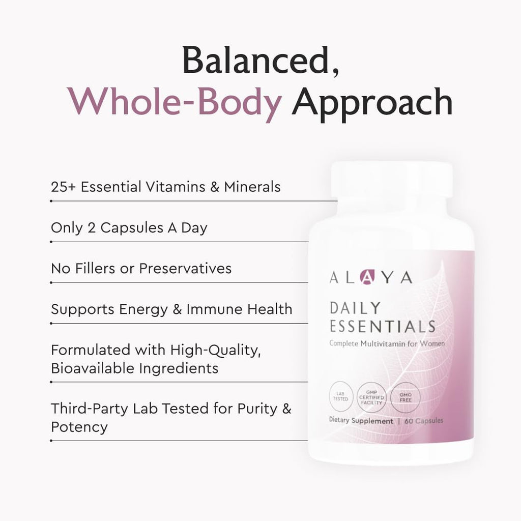 Alaya Naturals Daily Essentials Multivitamínico para Mujeres