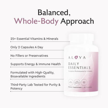 Alaya Naturals Daily Essentials Multivitamínico para Mujeres – Image 4