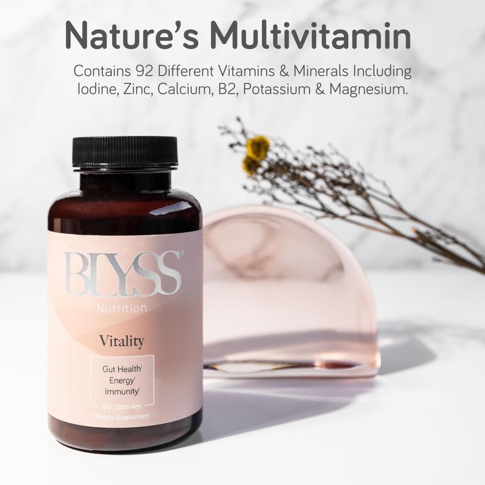 BLYSS Nutrition Musgo Marino Irlandés Orgánico con Bardana y Fucus - 60 Cápsulas Veganas