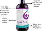 Life Solutions Ácido Fólico Líquido - 800 mcg por dosis - Sabor a Bayas, 237 ml
