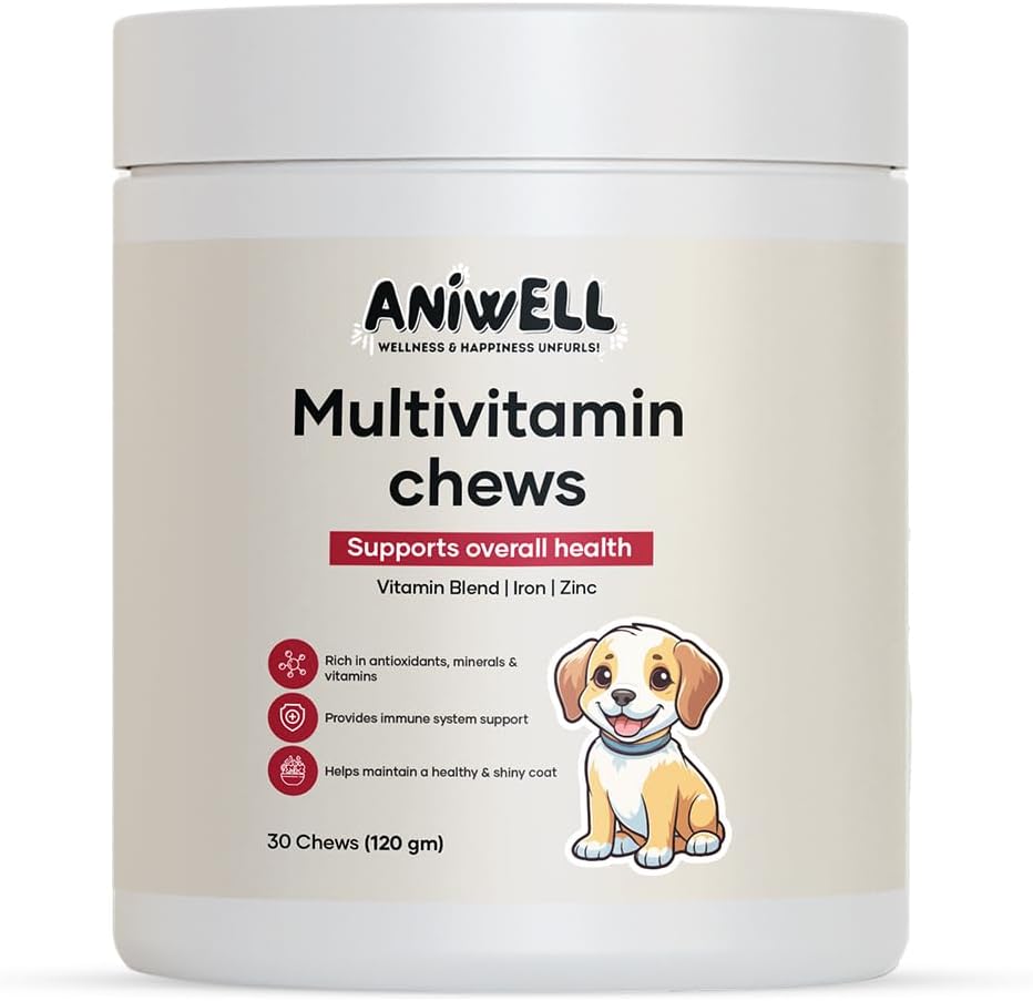Aniwell Multivitamínico para Perros – Apoyo Inmunológico y Articular, Golosinas Blandas para Todas las Razas