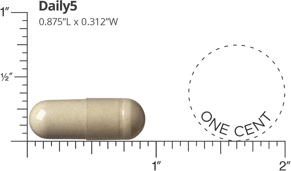 Daily5 Multivitamínico para Hombres y Mujeres, DOCTORS' PREFERRED, 90 Cápsulas Veganas