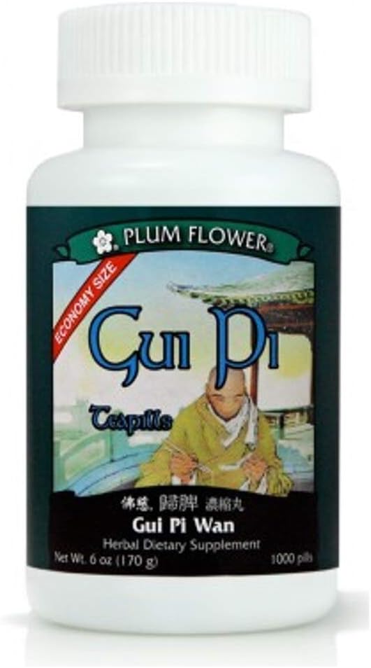 Gui Pi (Gui Pi Wan) - Economy Size 1000 Pills - Plum Flower