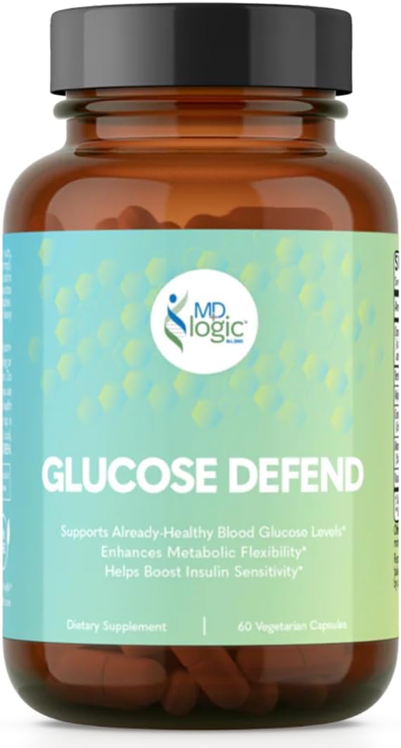 Glucose Defend con Berberina, Ácido Alfa Lipoico, CinSulin® Canela, Crominex 3+®, Extracto de Momordica Charantia, Vanadio – 60 Cápsulas Veganas