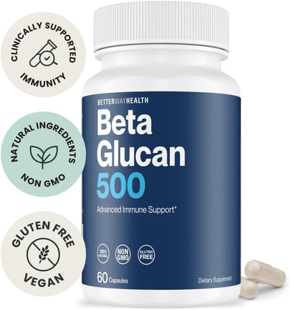 Better Way Health Beta Glucano 500 - 60 – Dosis: La EFSA recomienda al menos 1 gramo al día para obtener – Image 2