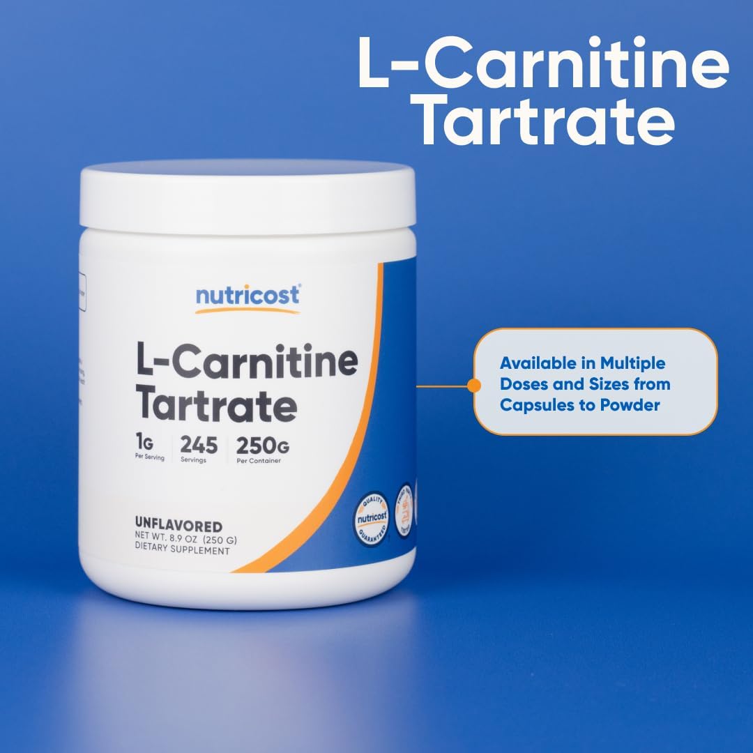Nutricost L-Carnitina Tartrato en Polvo (250 g)