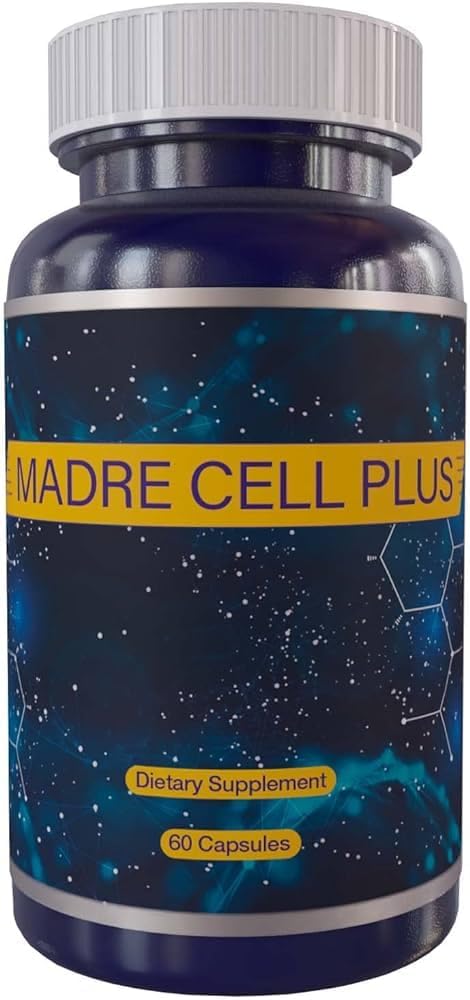 Madre Cell Plus - Potenciador de Células Madre con la AFA más Pura, Alga Verde Azul Sin Gluten - 60 Cápsulas
