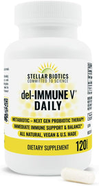 Del-Immune V Daily Metabiótico - Apoyo Inmunitario y Salud Intestinal (1000 Cápsulas)