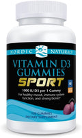 Nordic Naturals Vitamin D3 Gummies Sport, Wild Berry - 120 Gominolas - 1000 UI Vitamina D3