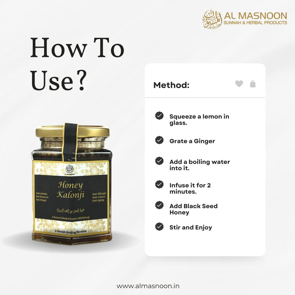 AL MASNOON Semilla Negra con Miel Pura 300g
