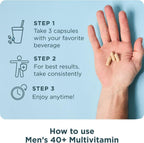 Ancient Nutrition Men's 40+ Multivitamínico 3 Días, 90 Cápsulas